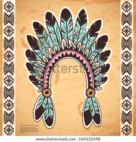 Tribal native American set of symbols