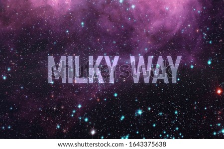 milky way abstract milky way galaxy background wallpaper, artist art, view from observatory. elements of this image furnished by nasa