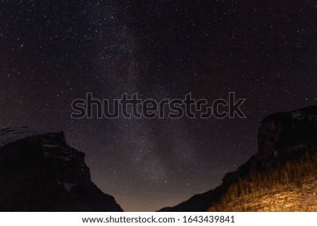 Milky way in Austrian night sky
