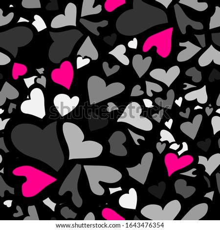 A seamless background from hearts. Vector illustration