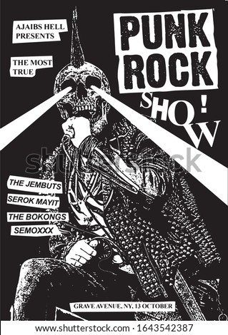 Punk Rock Show Gig Poster Flyer Template