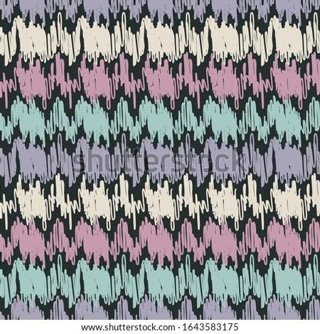 Seamless abstract pattern with multicolored stripes.
