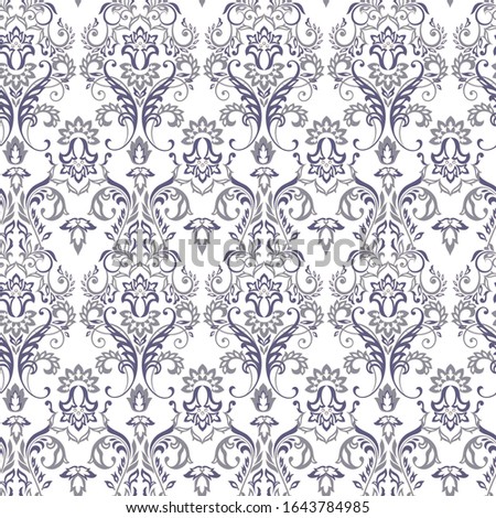 Baroque floral pattern. Vector classic floral ornament