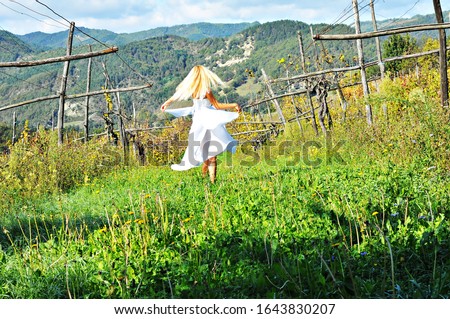 Italy Tuscany summer vineyard dancing bride