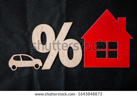 Real estate concept. Car models and house models on background. Concept Finance. Financing for home loans. investment concept.