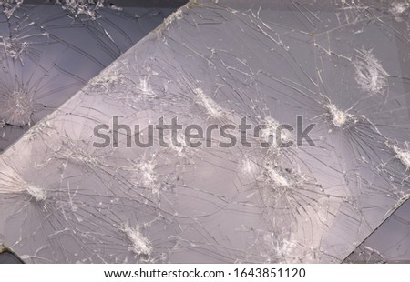broken cell phone isolated on white background
