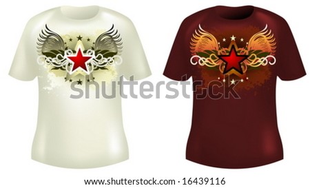 set of shirt designs