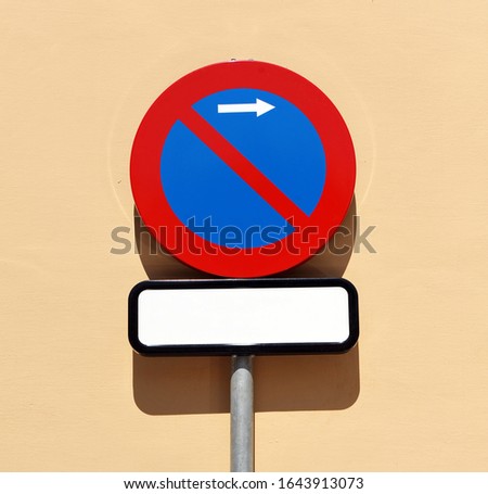 Prohibitory traffic sign, No parking