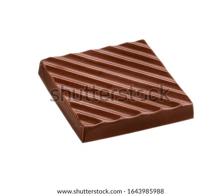 Chocolate  isolated on white background with clipping path