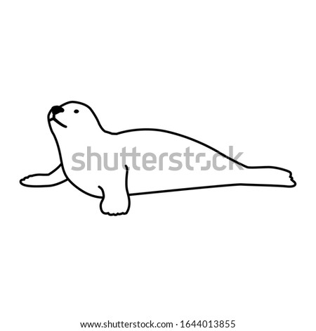 a seal fish on a white background vector illustration design