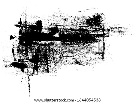 Black Grunge Distressed Paint Background Overlay Texture