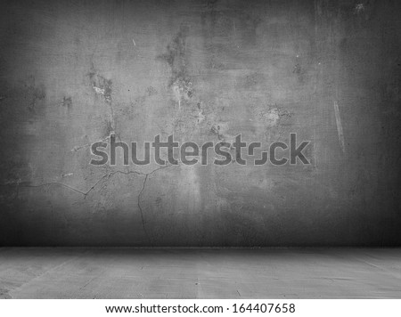 concrete grey wall and floor with shadows