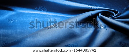 texture, background, pattern, pattern, chocolate, silk fabric, deep blue, glaucous, cerulean, small pattern, drawing, which is a combination of lines, colors, shadows.