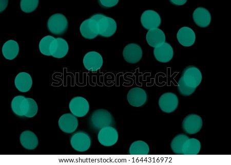 Blue green Bokeh images abstract background
