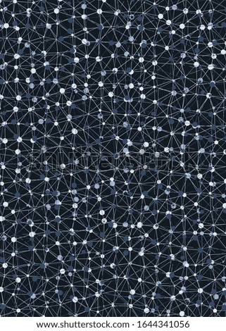 Abstract Low Polygon Mesh Generative Art background illustration