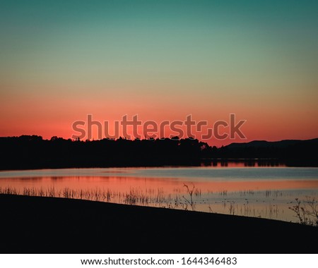 sunset on the granada river