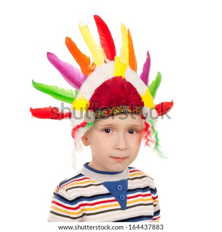 closeup image of the little American Indian