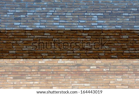 Estonia flag on texture brick wall.