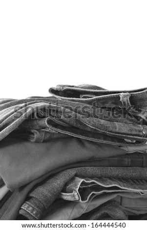 close up of stack of clothing