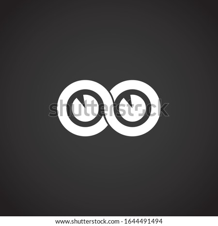 Infinity sign icon on background for graphic and web design. Creative illustration concept symbol for web or mobile app.