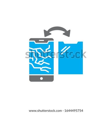 Phone fix related icon on background for graphic and web design. Creative illustration concept symbol for web or mobile app.