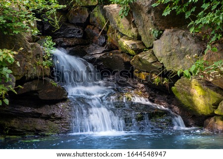 cental park small rocky Waterfall, NY usa