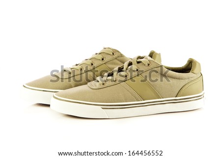 Casual shoes isolated on white background