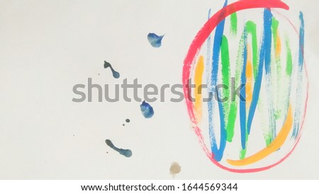 Picture of the watercolor pattern watermark ink tag