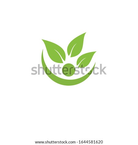 Ecology leaves and symbols. Landscape design, garden, nature and ecology vector logo. flat logo design vector 