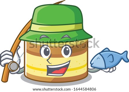 A Picture of happy Fishing lemon cake design