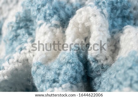 the texture of knitted items