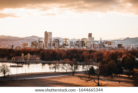 Spectacular Skyline Photograph Of Denver Colorado