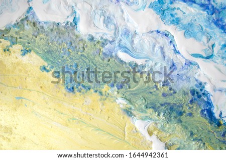 Fluid art acrilic paint abstract illustration background Royalty-Free Stock Photo #1644942361