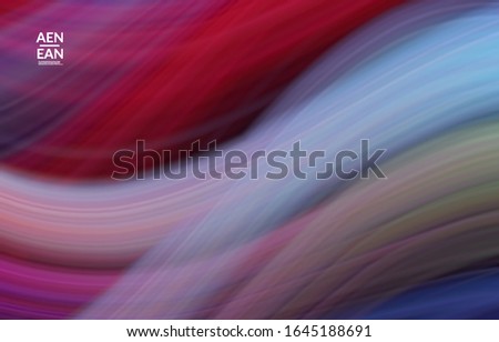 Abstract bright wavy wallpaper. Colorful fluid waves of blurred motion light effect. Futuristic technology computer data communication concept. Neon ray shimmering texture.
