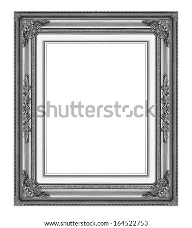  Picture frame isolated on white background.