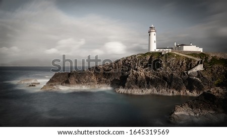 The famous Irish Fanad Lighthouse located in north west Co Donegal, Ireland.