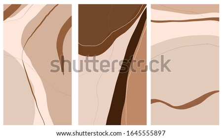 Set of abstract templates for social media, color banners for promotion and advertising. Background With Shapes For stories. 