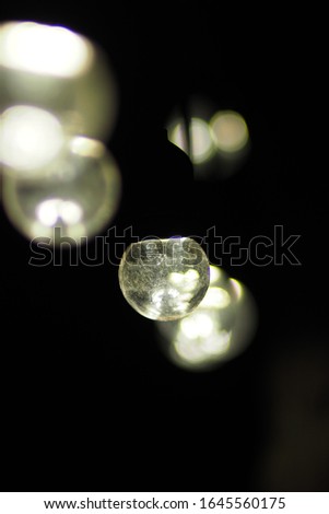 light bulb in the night