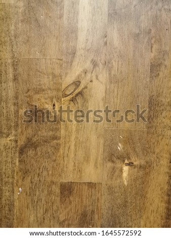 table made of polished wood