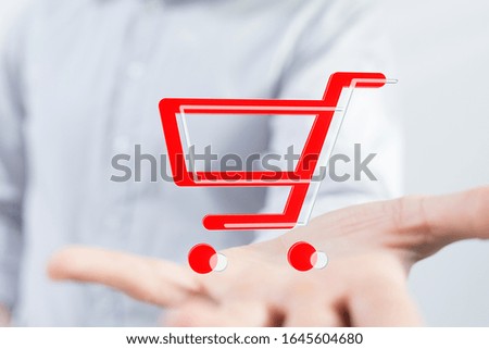 Add To Cart Internet Web Store Buy Online E-Commerce concept

