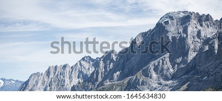 the mountain view of the highland in Switzerland 
