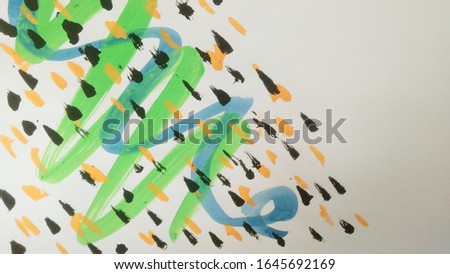 Picture of the watercolor pattern watermark ink tag