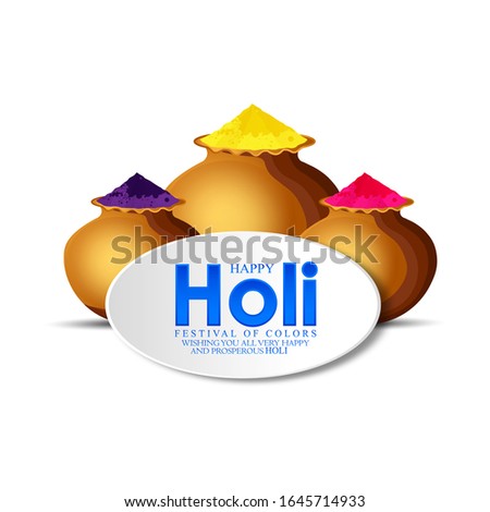 illustration of water color for Happy Holi Background