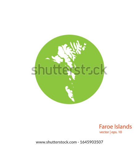Faroe Island Maps Logo Design Vector Template