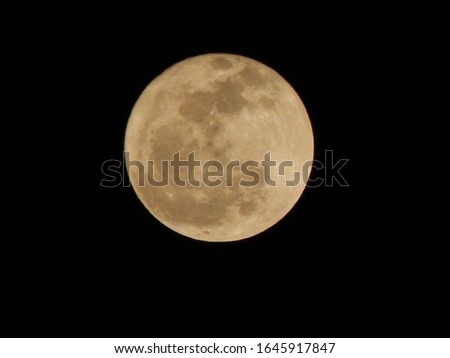 Full moon picture. night view.