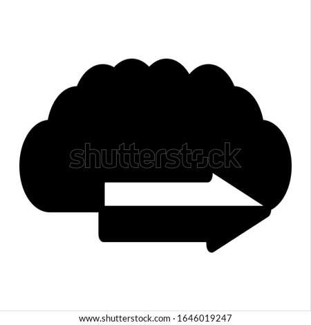 cloud of arrows on a white background