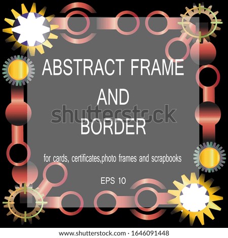Abstract Frame and Border Background Template