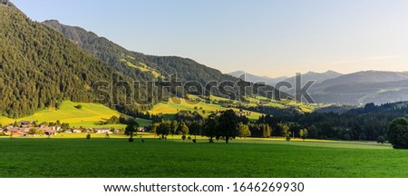 panoramic view of söll, tirol, austria