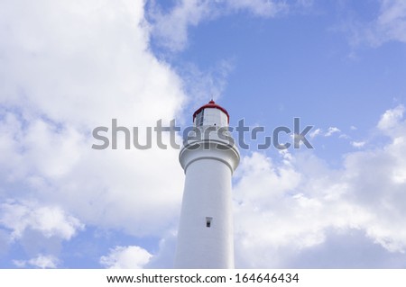 Lighthouse against Blue Sky, Victoria, Australia