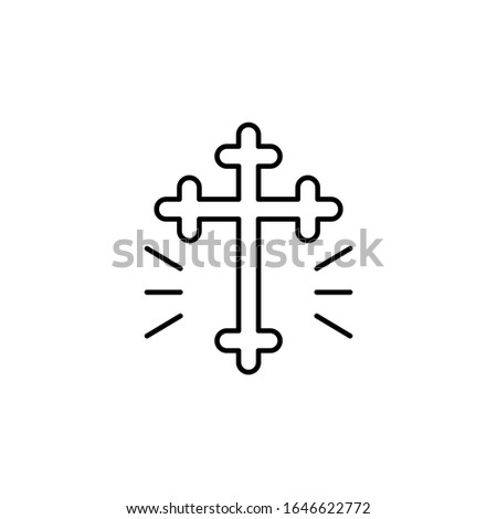 Cross, holy, Christianity icon. Simple line, outline religion icons for ui and ux, website or mobile application